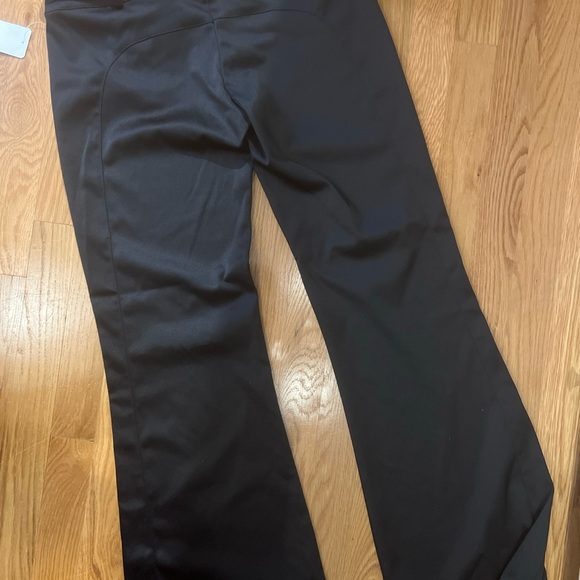 HM black satin pants with rhinestone belt Sz 6 - Picture 2 of 5